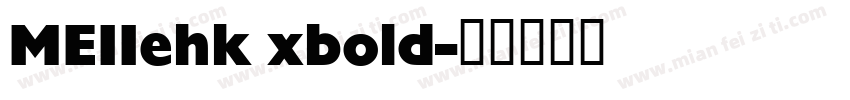 MEIIehk xbold字体转换